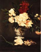 Vase of Peonies on a Pedestal Edouard Manet